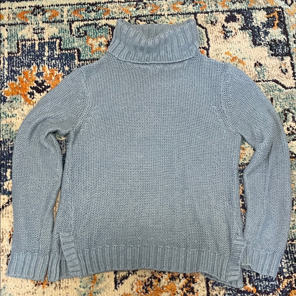 H&M Blue Turtleneck Sweater